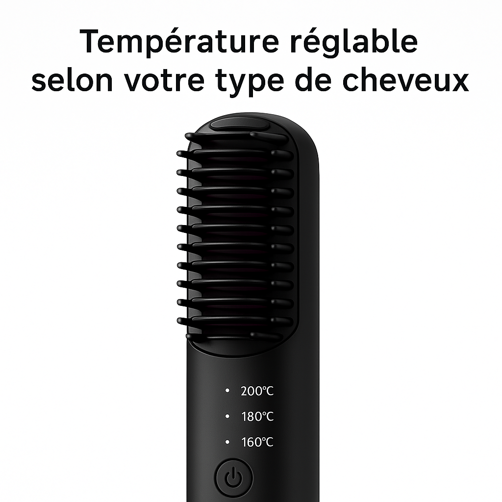 Peigne Lisseur Cheveux - Portatif