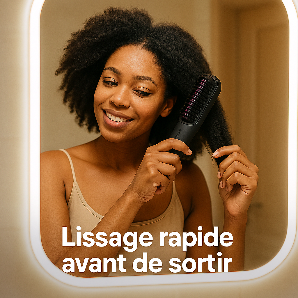 Peigne Lisseur Cheveux - Portatif