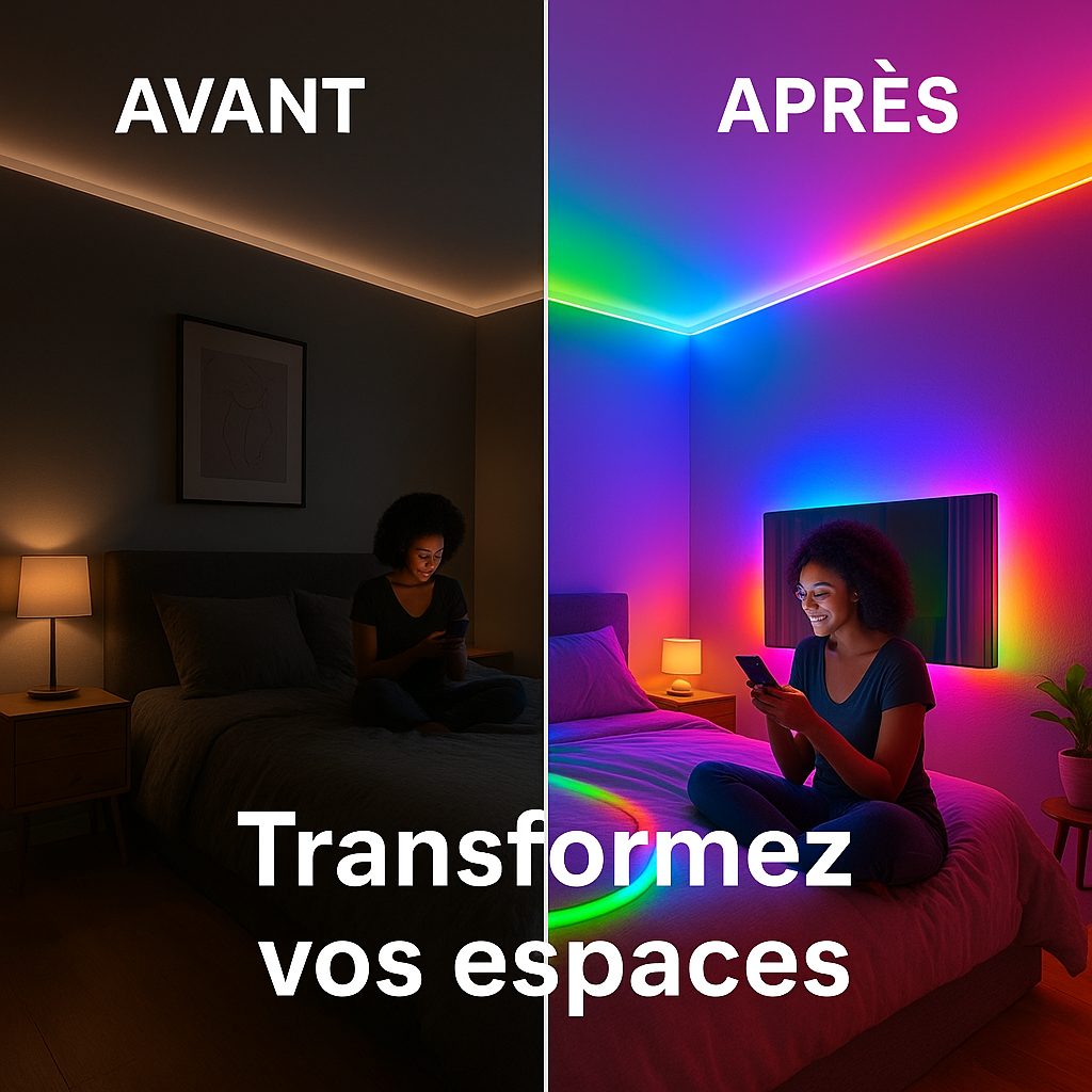 LED Néon Flexible - Multicolor & Bluetooth