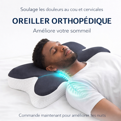 Oreiller Orthopédique – Anti-Douleur Cou & Cervicales