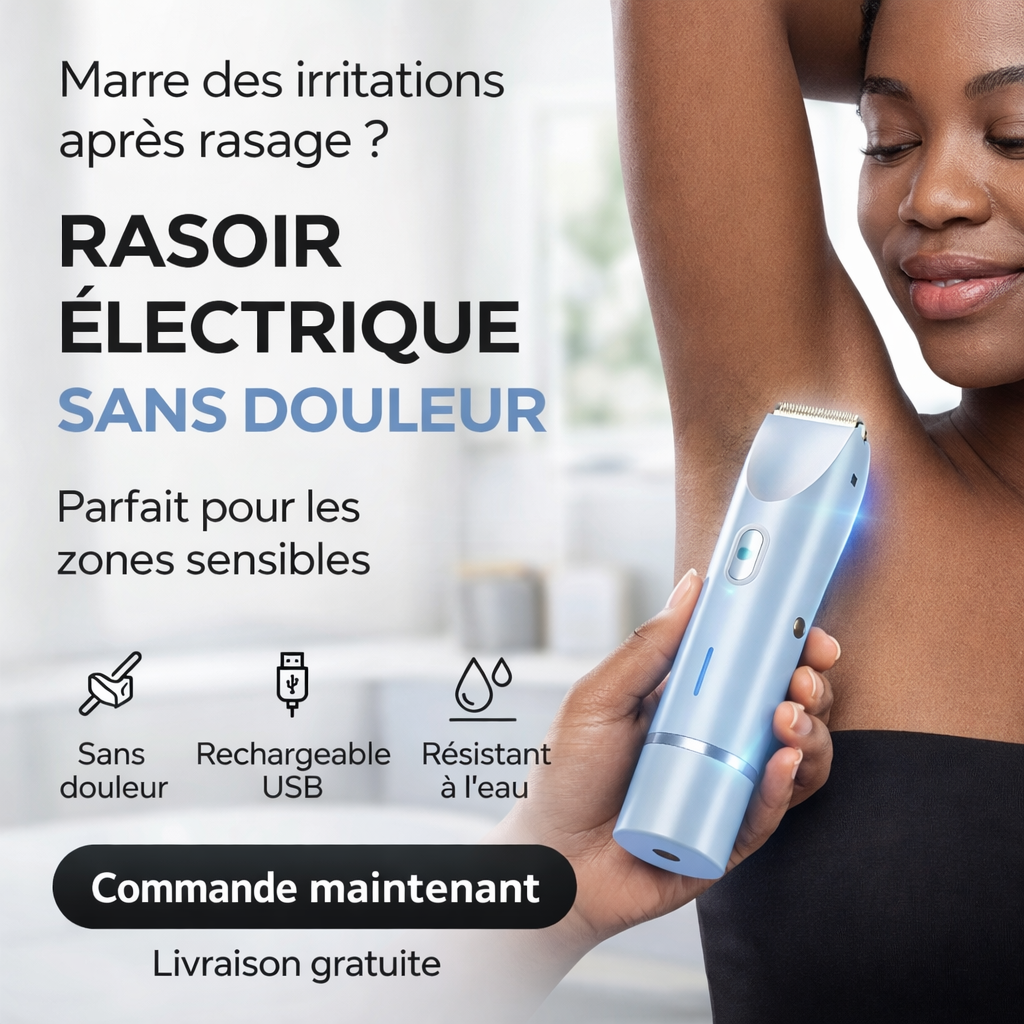 Rasoir Électrique Intime 3 en 1 – Rasage doux, sans douleur ni irritation
