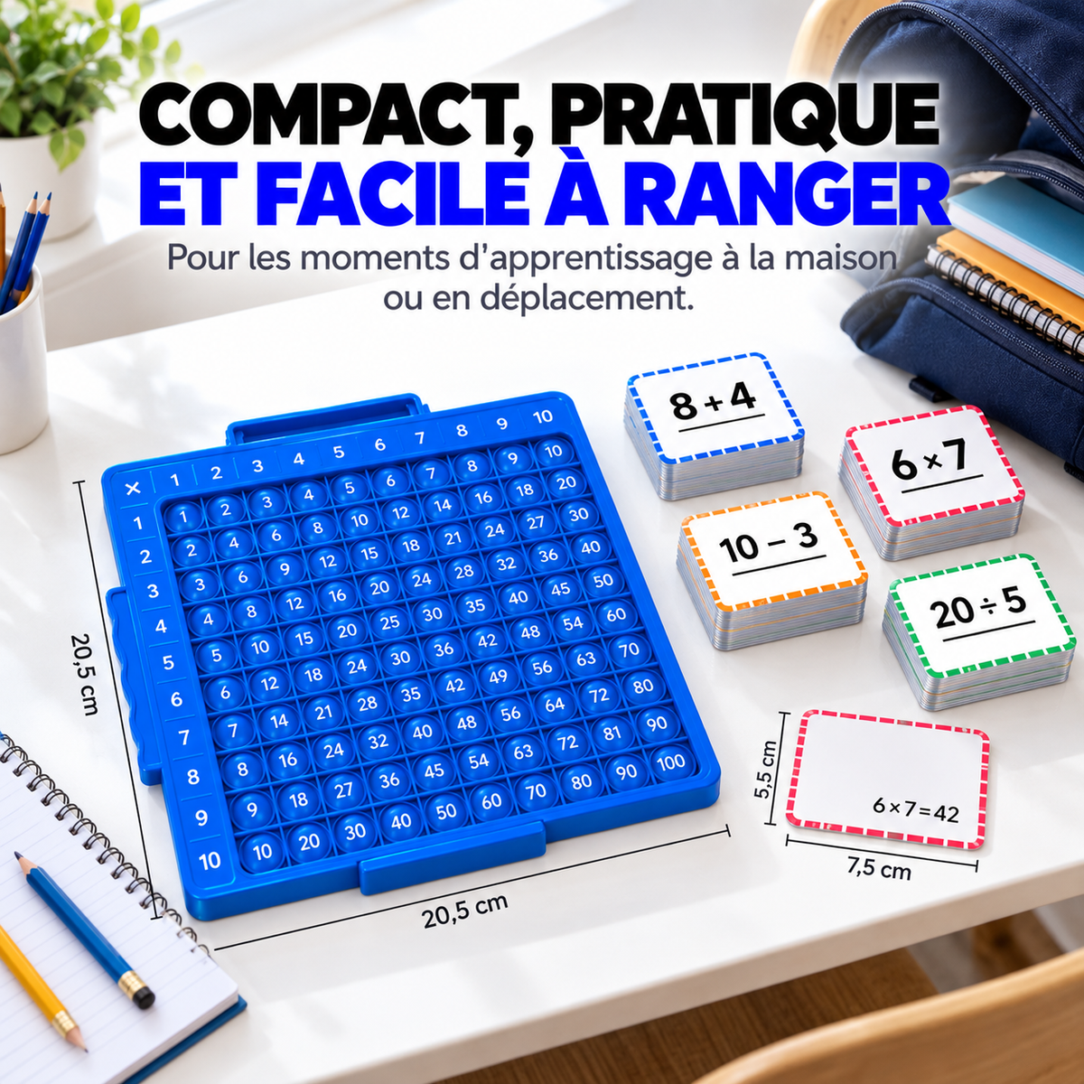 Jeu Éducatif Maths 4-en-1™ – Apprendre à Calculer en S'amusant