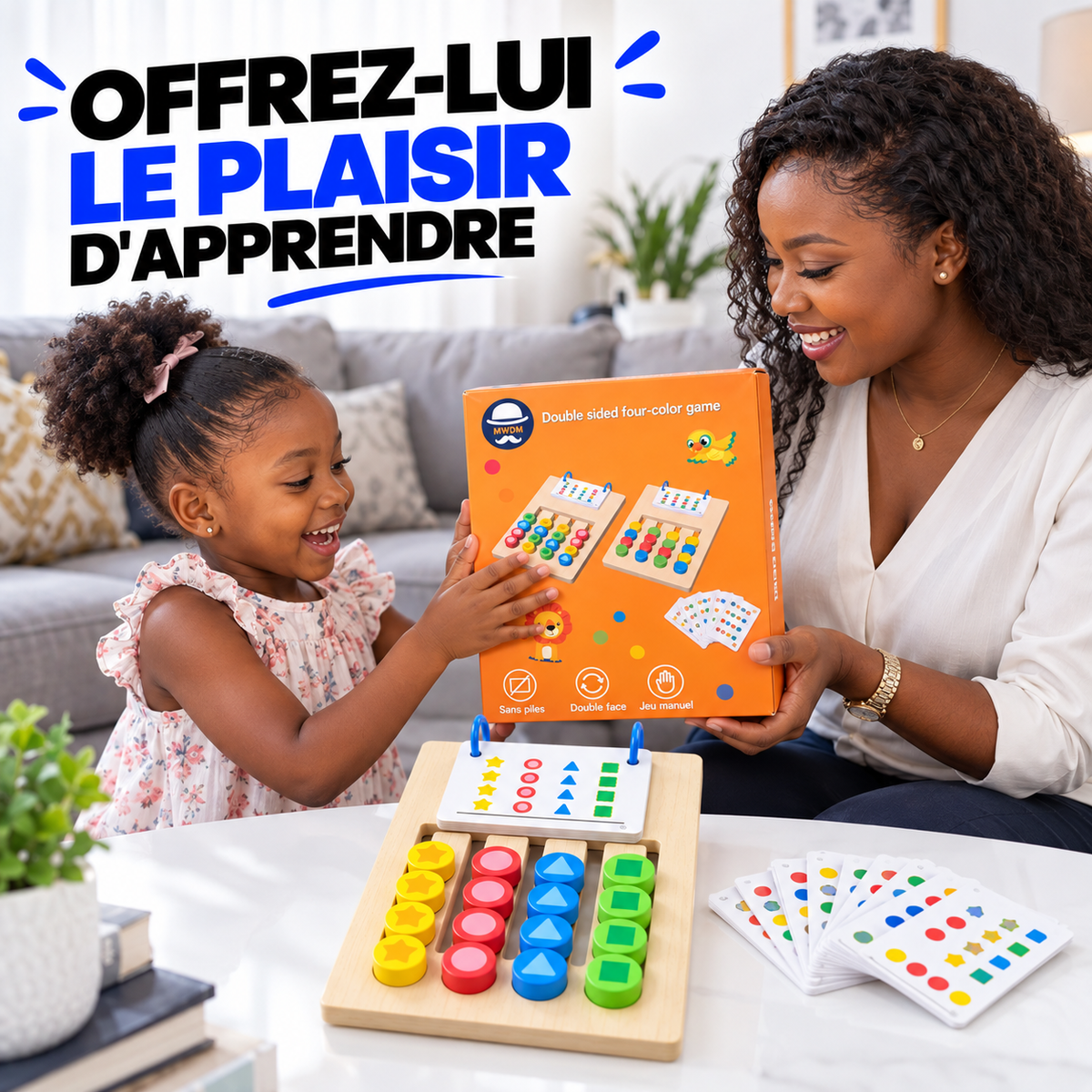 Jeu Éducatif Montessori 2-en-1™ – Pour enfants de 5 à 7 ans