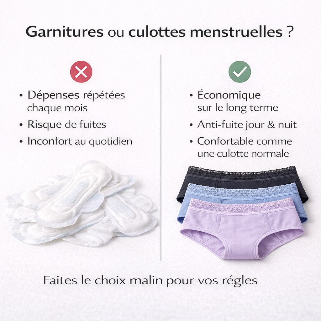 Culotte Menstruelle Réutilisable - Protection sans garniture