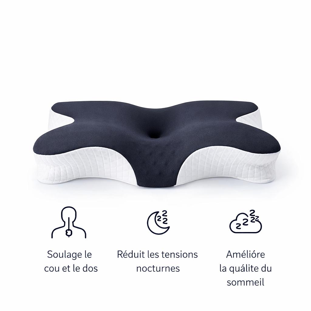 Oreiller Orthopédique – Anti-Douleur Cou & Cervicales