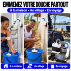 Douche Portable Rechargeable™ – Transformez votre seau en douche !
