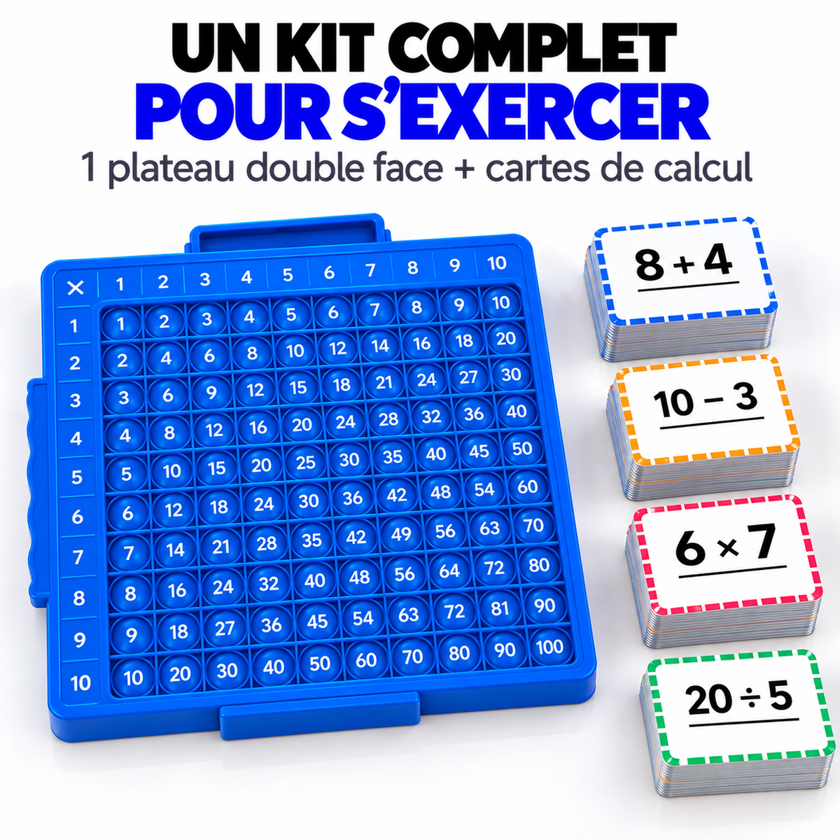 Jeu Éducatif Maths 4-en-1™ – Apprendre à Calculer en S'amusant