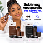 Kit Tampon à Sourcils Pro™ – Sourcils Parfaitement Dessinés en Quelques Gestes | Marron + Noir