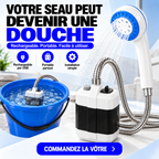 Douche Portable Rechargeable™ – Transformez votre seau en douche !