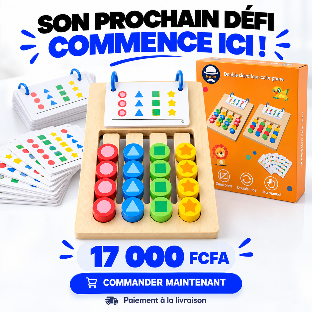 Jeu Éducatif Montessori 2-en-1™ – Pour enfants de 5 à 7 ans