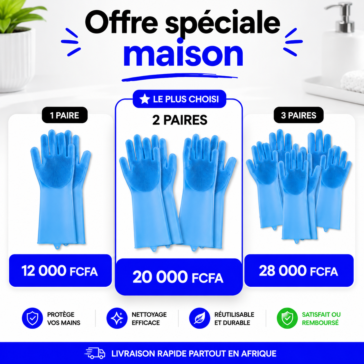 Gants de Nettoyage – Vaisselle & Ménage™