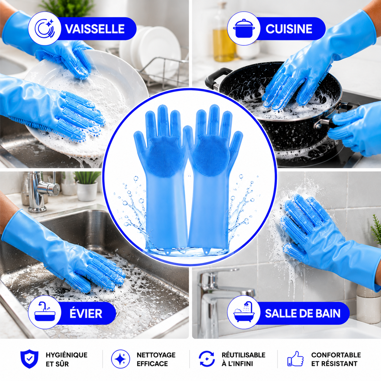 Gants de Nettoyage – Vaisselle & Ménage™