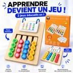 Jeu Éducatif Montessori 2-en-1™ – Pour enfants de 5 à 7 ans