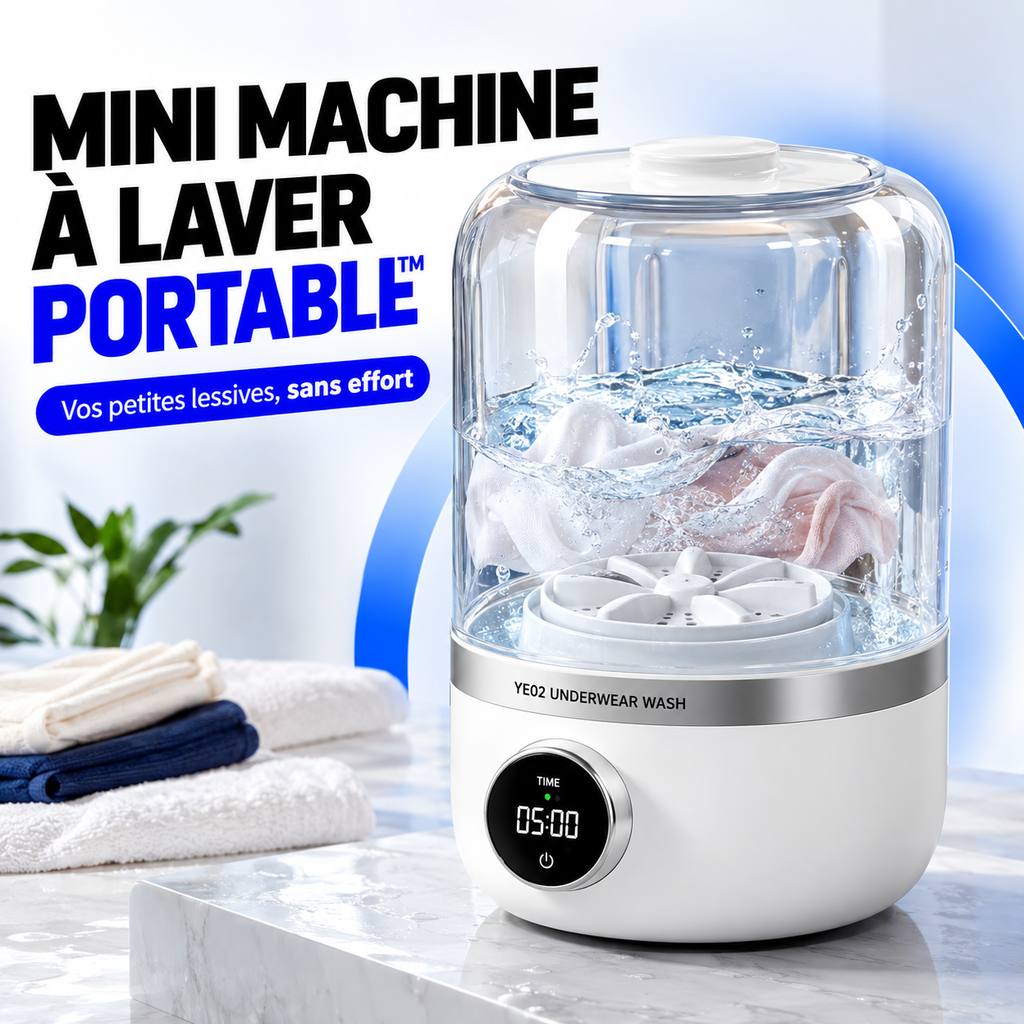 Mini Machine à Laver Portable™ – Lavez vos sous-vêtements sans effort