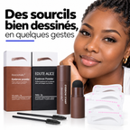 Kit Tampon à Sourcils Pro™ – Sourcils Parfaitement Dessinés en Quelques Gestes | Marron + Noir