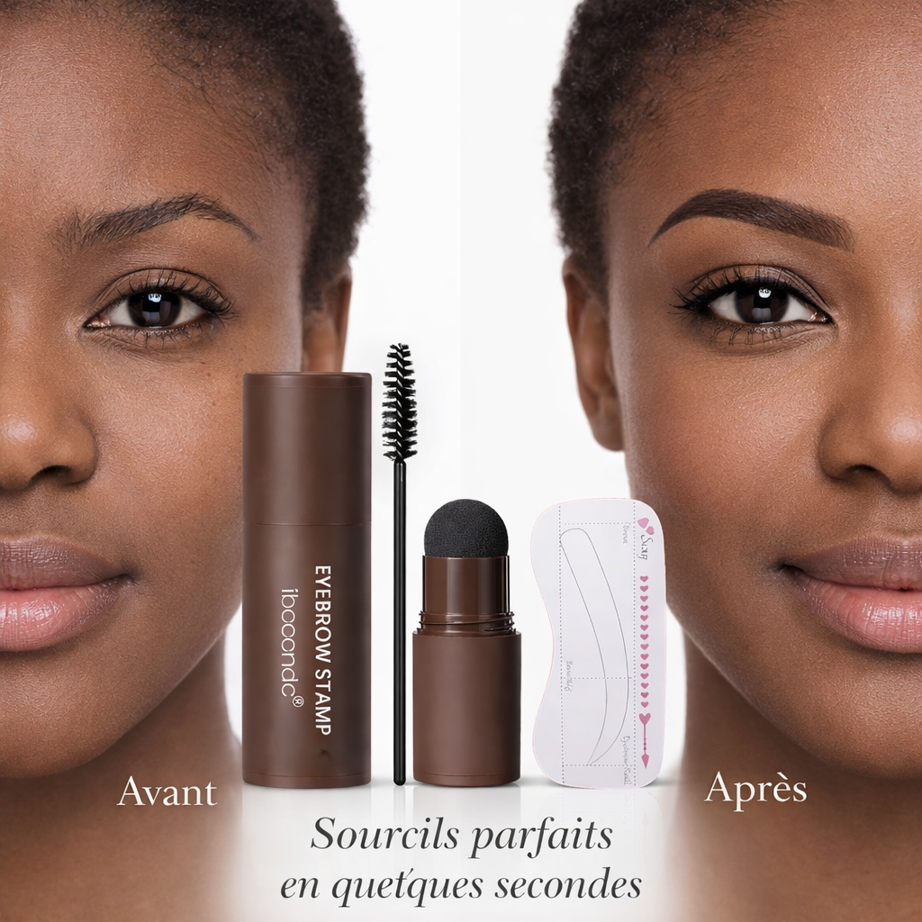 Kit Tampon à Sourcils Pro – Résultat Naturel (Couleurs Marron & Noir)