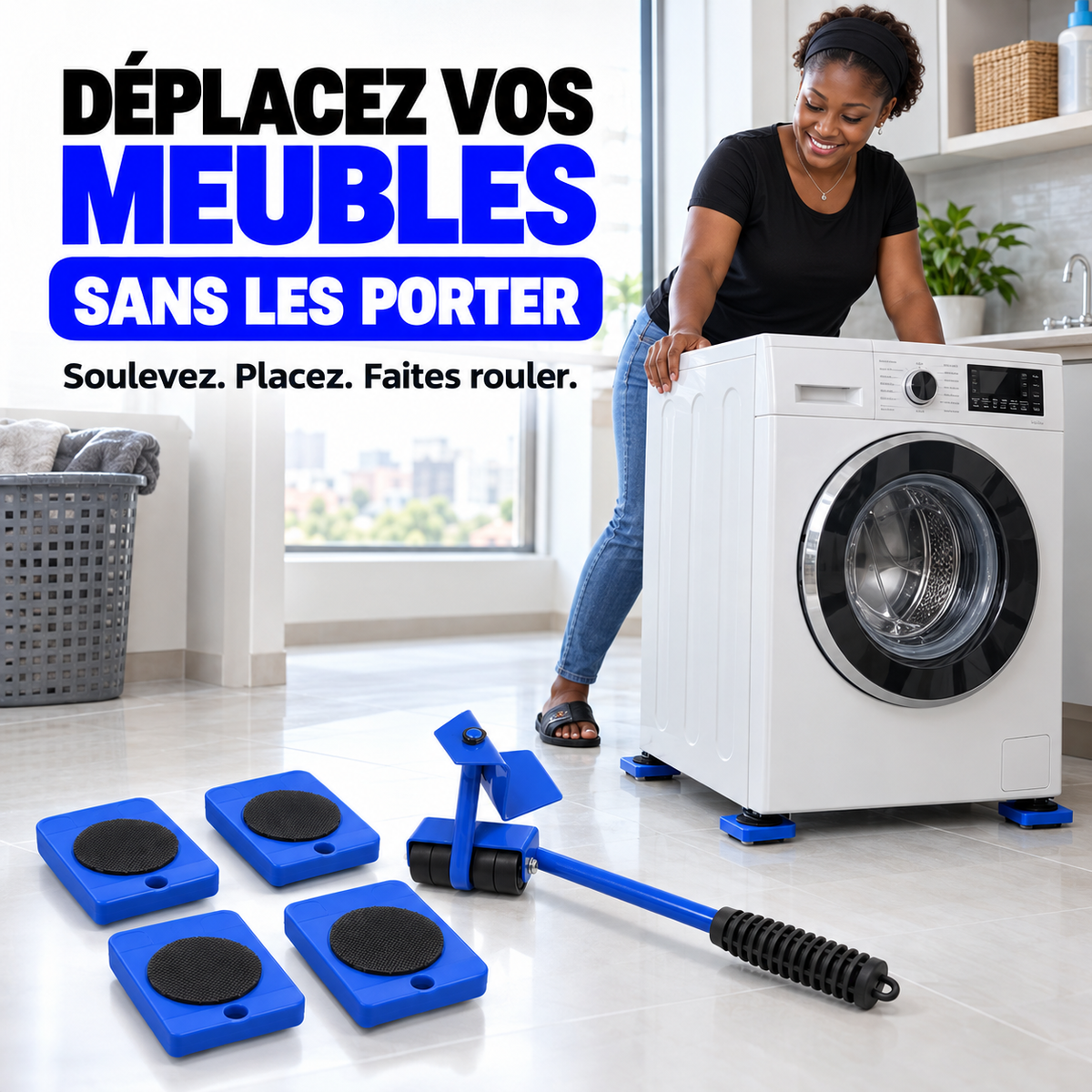 Kit Déplace-Meubles Facile™ – Déplacez vos Meubles Lourds Sans les Porter