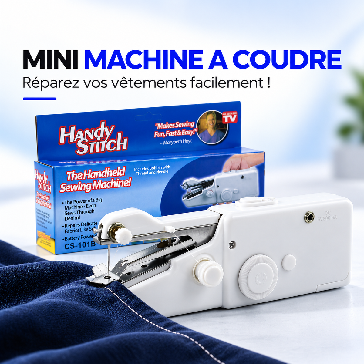 Mini Machine à Coudre Portable™ – Réparez Vos Vêtements Facilement