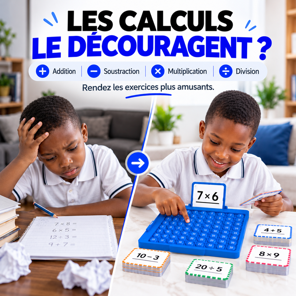 Jeu Éducatif Maths 4-en-1™ – Apprendre à Calculer en S'amusant
