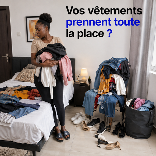 Dressing Grande Capacité™ avec Penderie, Étagères & 3 Tiroirs