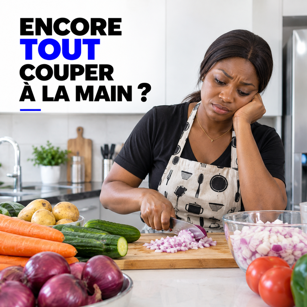 Coupe-Légumes Multifonction™ – Tranche, Râpe & Découpe en Quelques Gestes