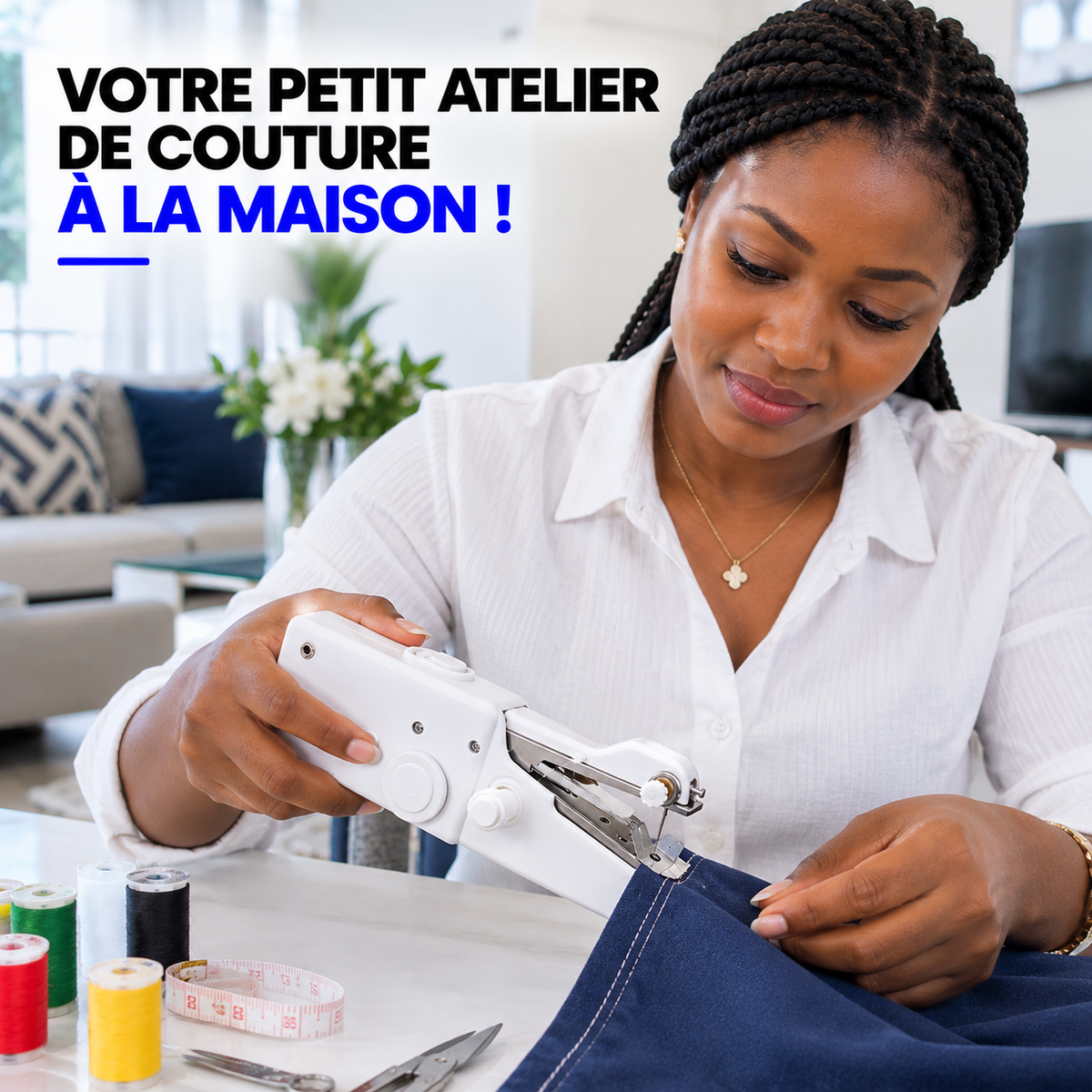 Mini Machine à Coudre Portable™ – Réparez Vos Vêtements Facilement