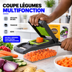 Coupe-Légumes Multifonction™ – Tranche, Râpe & Découpe en Quelques Gestes