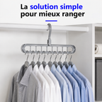 Lot de 05 Cintres Rotatif – Gagnez de l'espace !