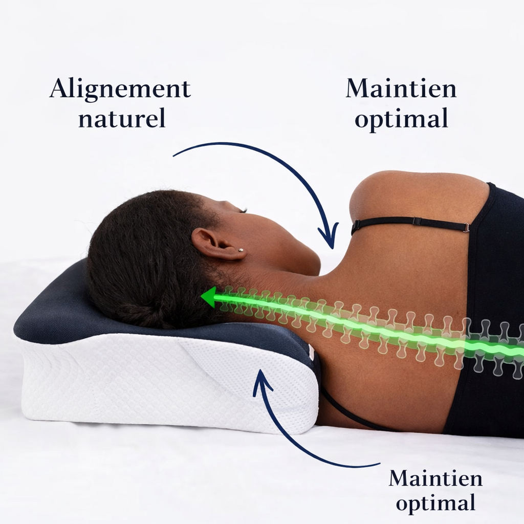 Oreiller Orthopédique – Anti-Douleur Cou & Cervicales