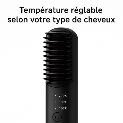 Peigne Lisseur Cheveux - Portatif