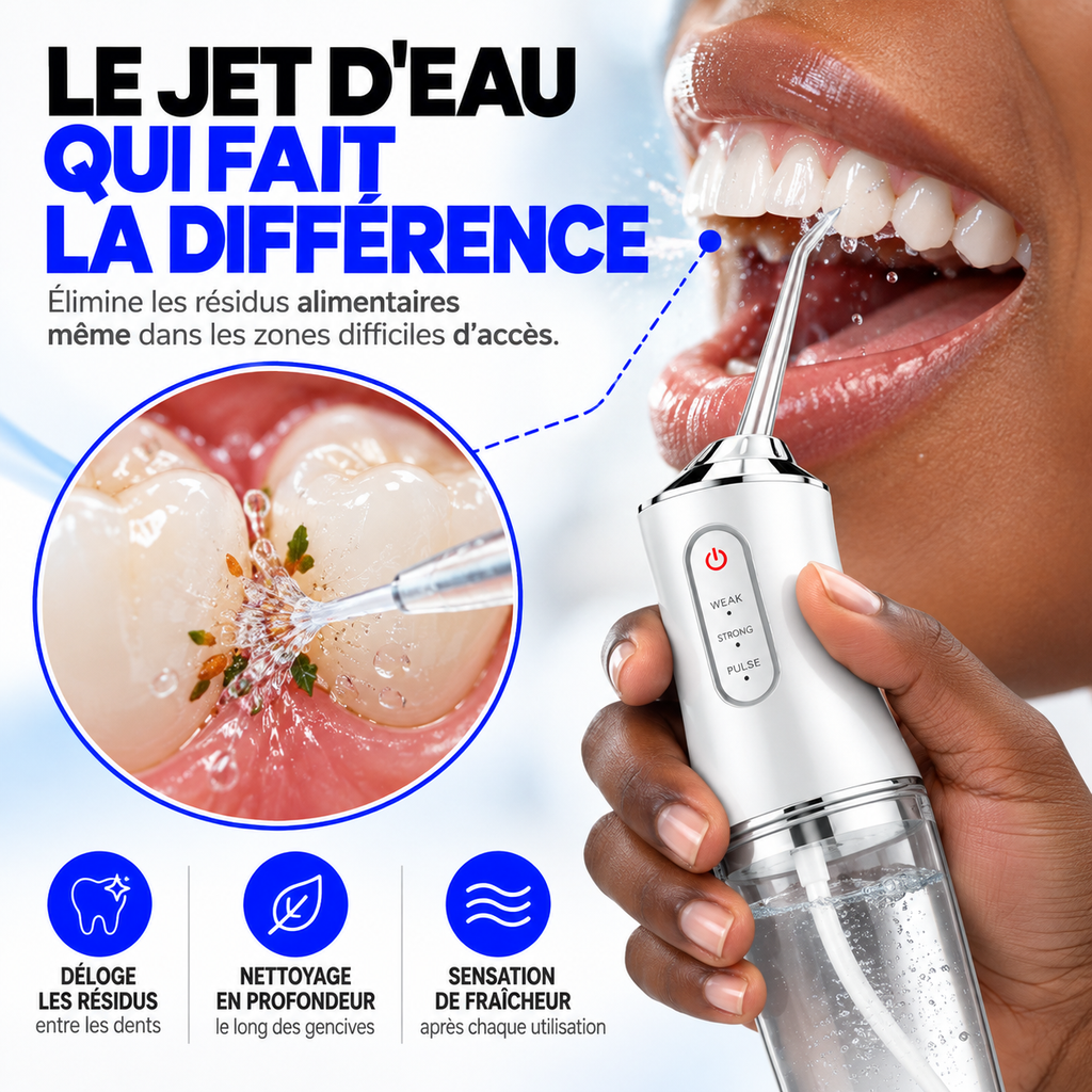 Irrigateur Dentaire - Nettoyez vos dents comme chez le dentiste