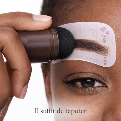 Kit Tampon à Sourcils Pro – Résultat Naturel (Couleurs Marron & Noir)
