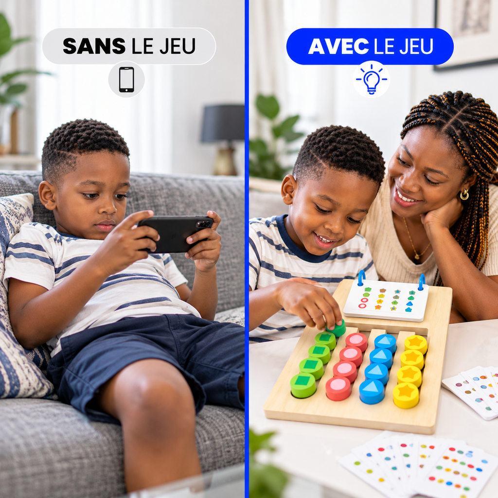 Jeu Éducatif Montessori 2-en-1™ – Pour enfants de 5 à 7 ans
