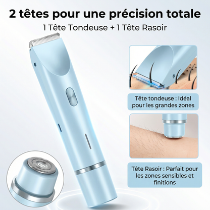 Rasoir Électrique Intime 3 en 1 – Rasage doux, sans douleur ni irritation