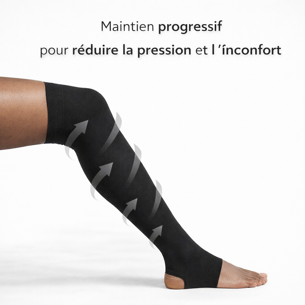 Chaussettes Anti-Fatigue – Réduit les gonflements, lourdeurs et fatigue des jambes