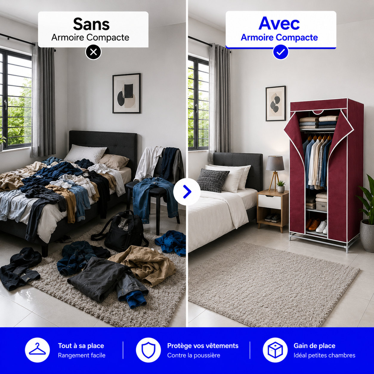 Armoire de Rangement Compacte™ - La solution simple contre le désordre