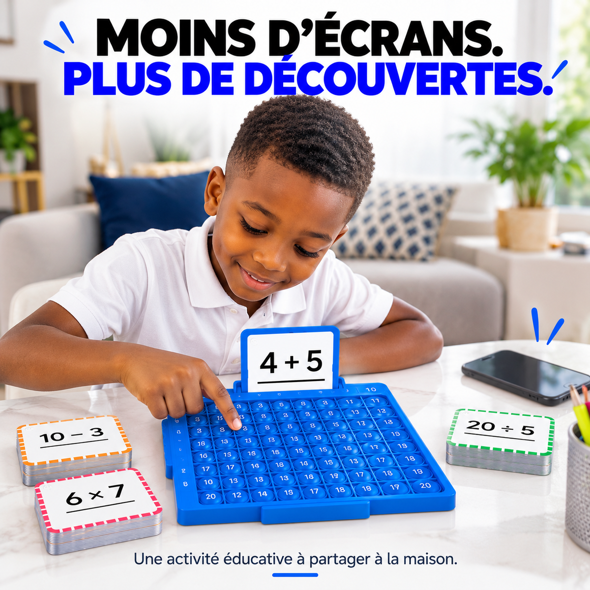Jeu Éducatif Maths 4-en-1™ – Apprendre à Calculer en S'amusant