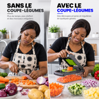 Coupe-Légumes Multifonction™ – Tranche, Râpe & Découpe en Quelques Gestes
