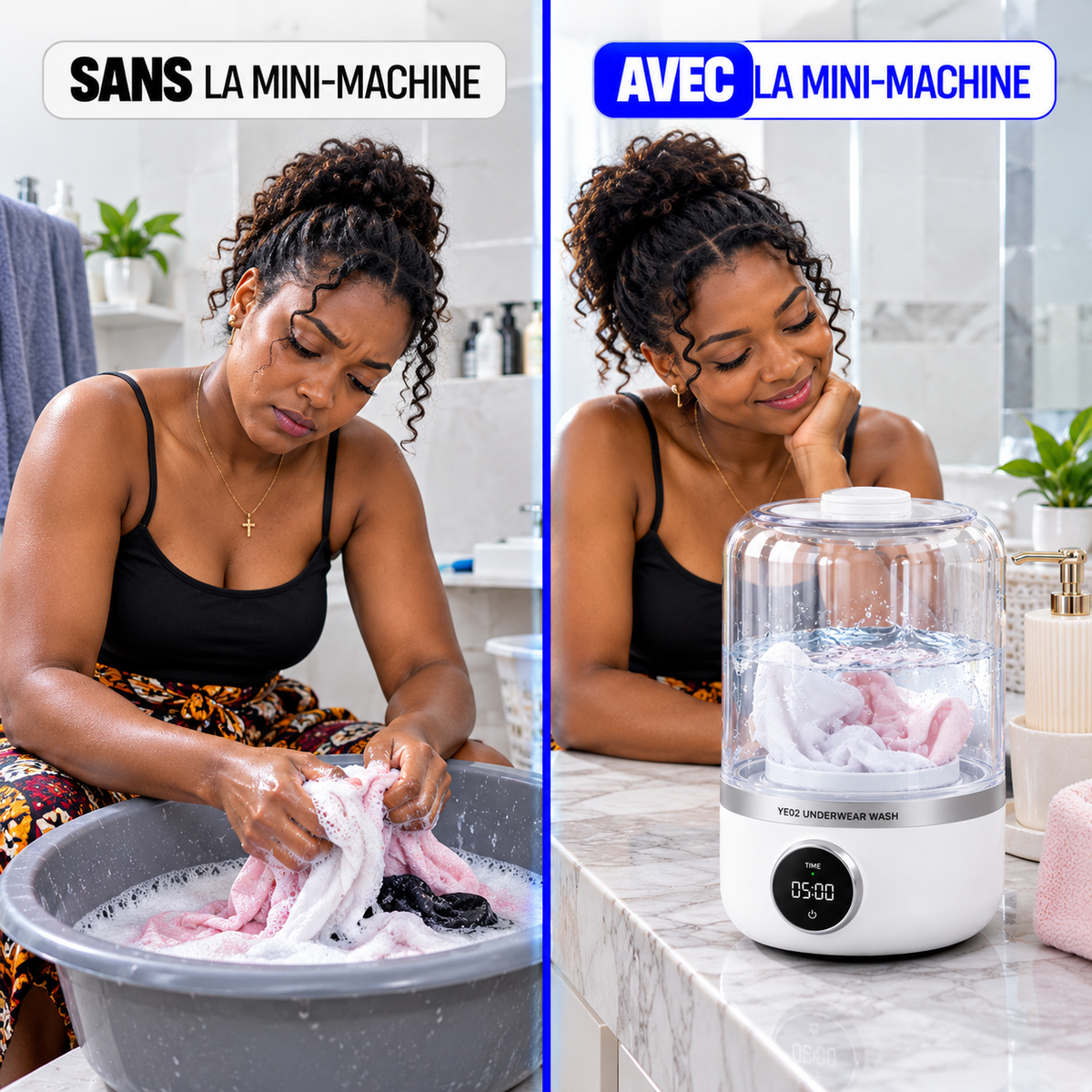 Mini Machine à Laver Portable™ – Lavez vos sous-vêtements sans effort