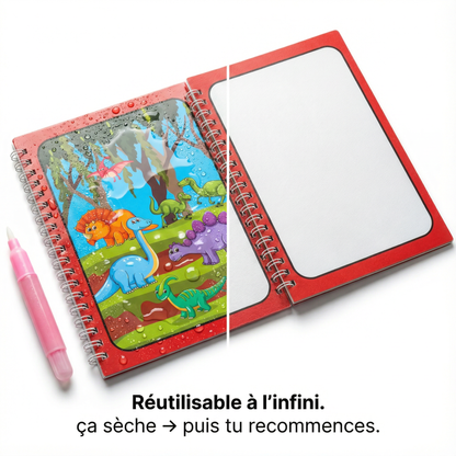 Pack 4 Livres Magiques à l’Eau – Coloriage Réutilisable à l’Infini