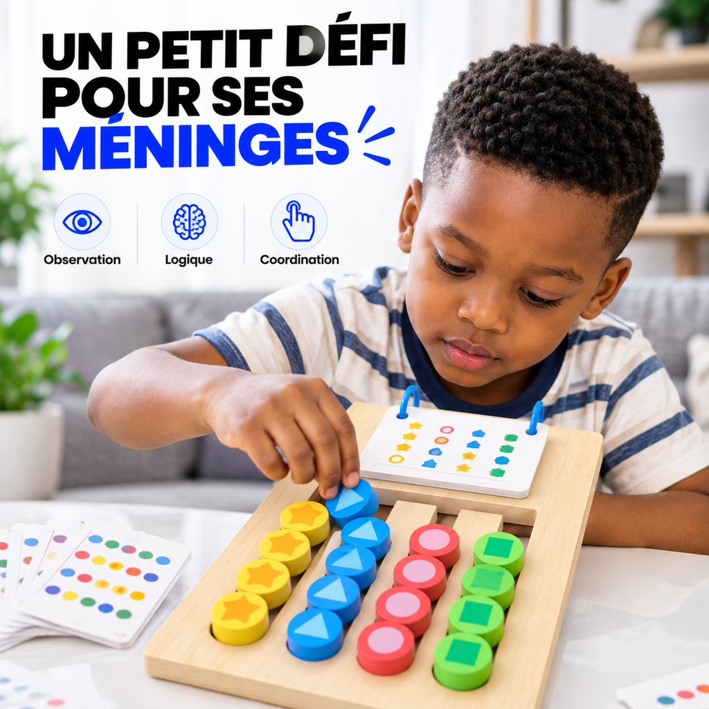Jeu Éducatif Montessori 2-en-1™ – Pour enfants de 5 à 7 ans