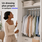 Lot de 05 Cintres Rotatif – Gagnez de l'espace !