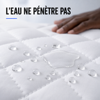 Protège-Matelas Imperméable + 2 Couvre-Oreillers Offerts – Pour lit de 2 Places