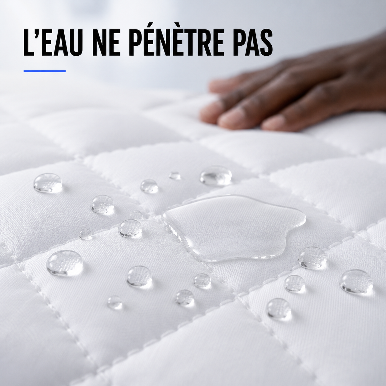 Protège-Matelas Imperméable + 2 Couvre-Oreillers Offerts – Pour lit de 2 Places