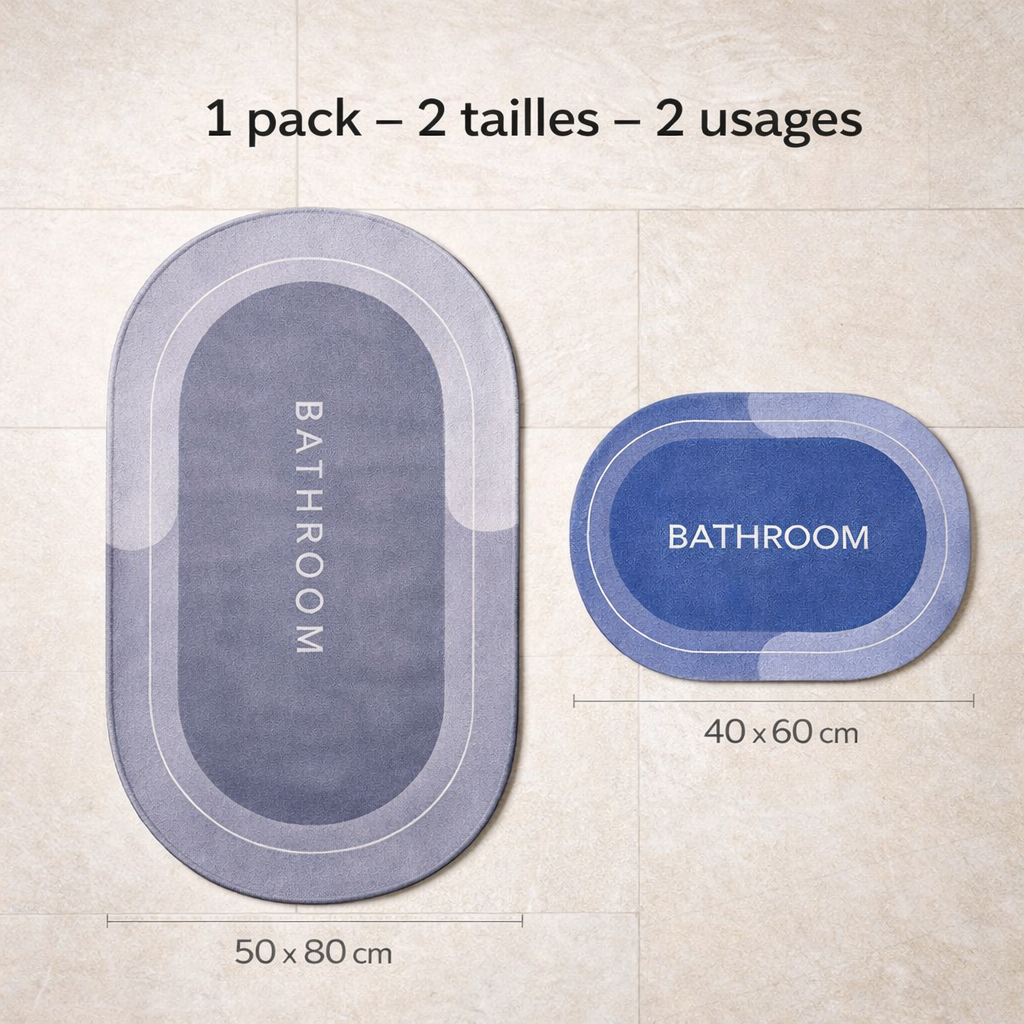 Tapis Absorbant d'eau - 2 Pieces
