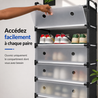 Meuble à Chaussures Gain de Place™ – 6 Compartiments