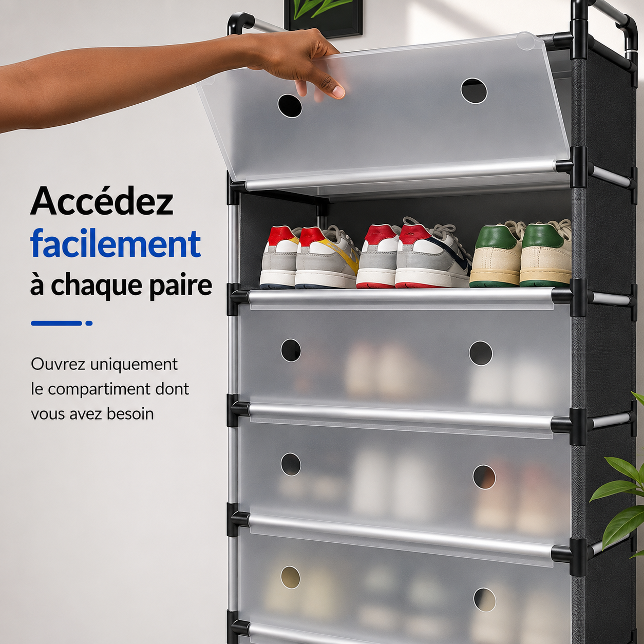 Meuble à Chaussures Gain de Place™ – 6 Compartiments