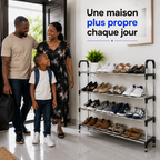 Étagère à Chaussures Gain de Place 4 Niveaux™