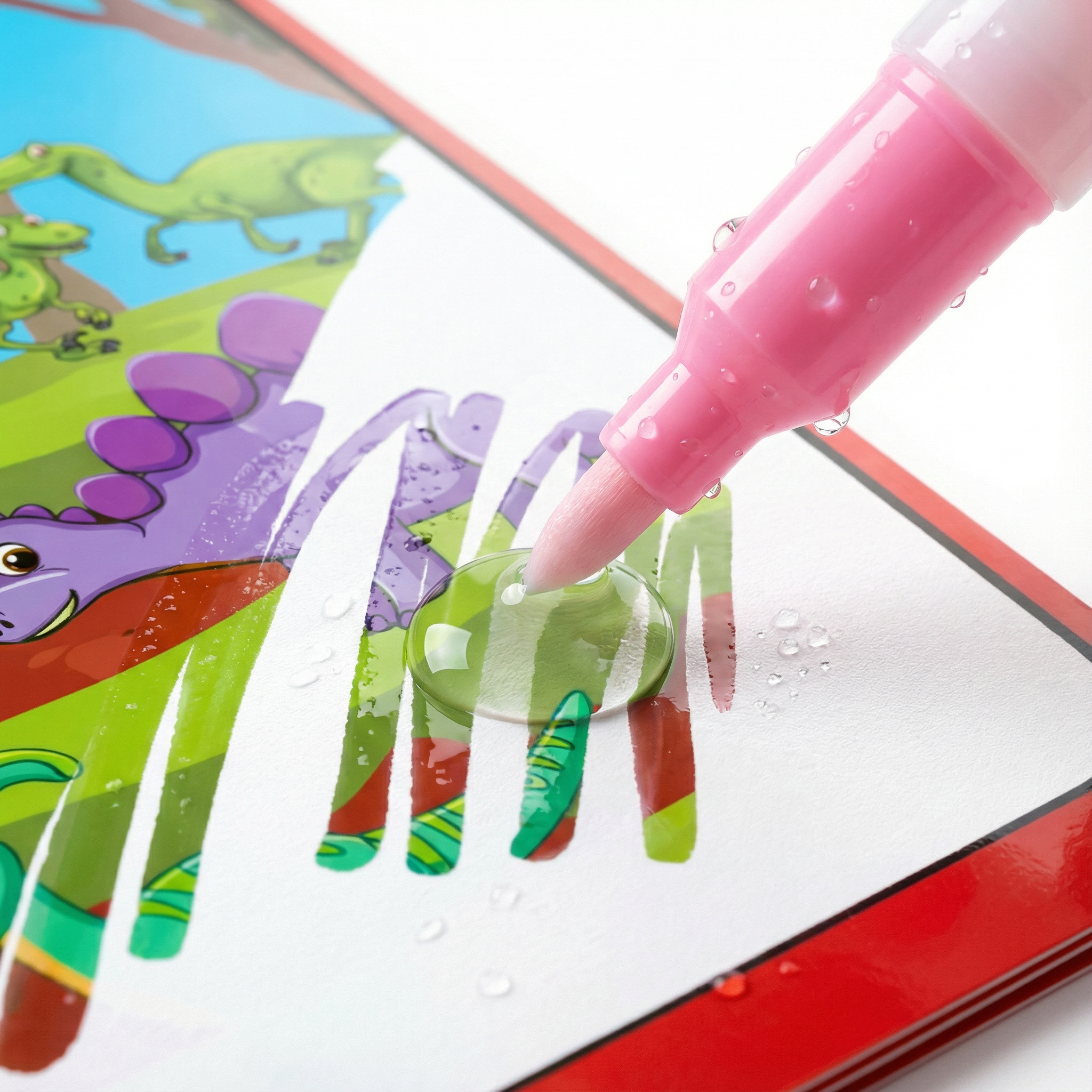 Pack 4 Livres Magiques à l’Eau – Coloriage Réutilisable à l’Infini