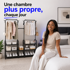 Dressing 3-en-1 | Rangez vêtements, chaussures et accessoires facilement